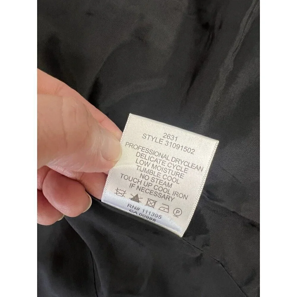 Tory Burch Black Wool Blend Blazer Small Sz 4 Office Siren Designer Chic